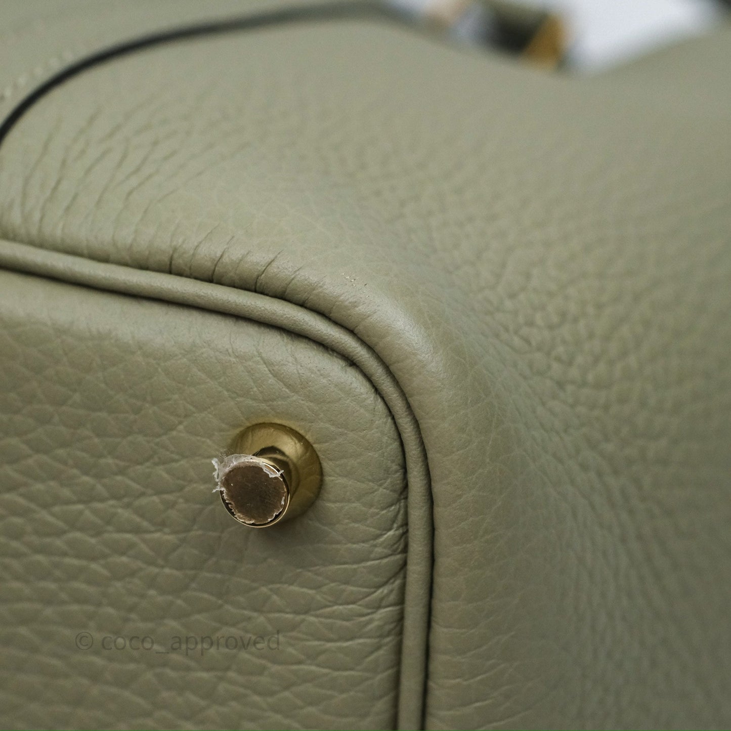 Hermès Picotin 18 Lock Sauge Q1 Clemence Gold Hardware