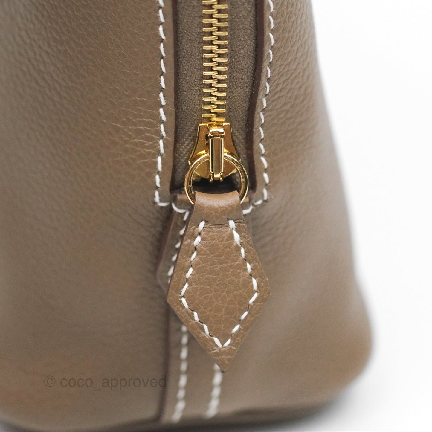 Hermès Bolide Mini 1923 Etoupe Evercolor Gold Hardware