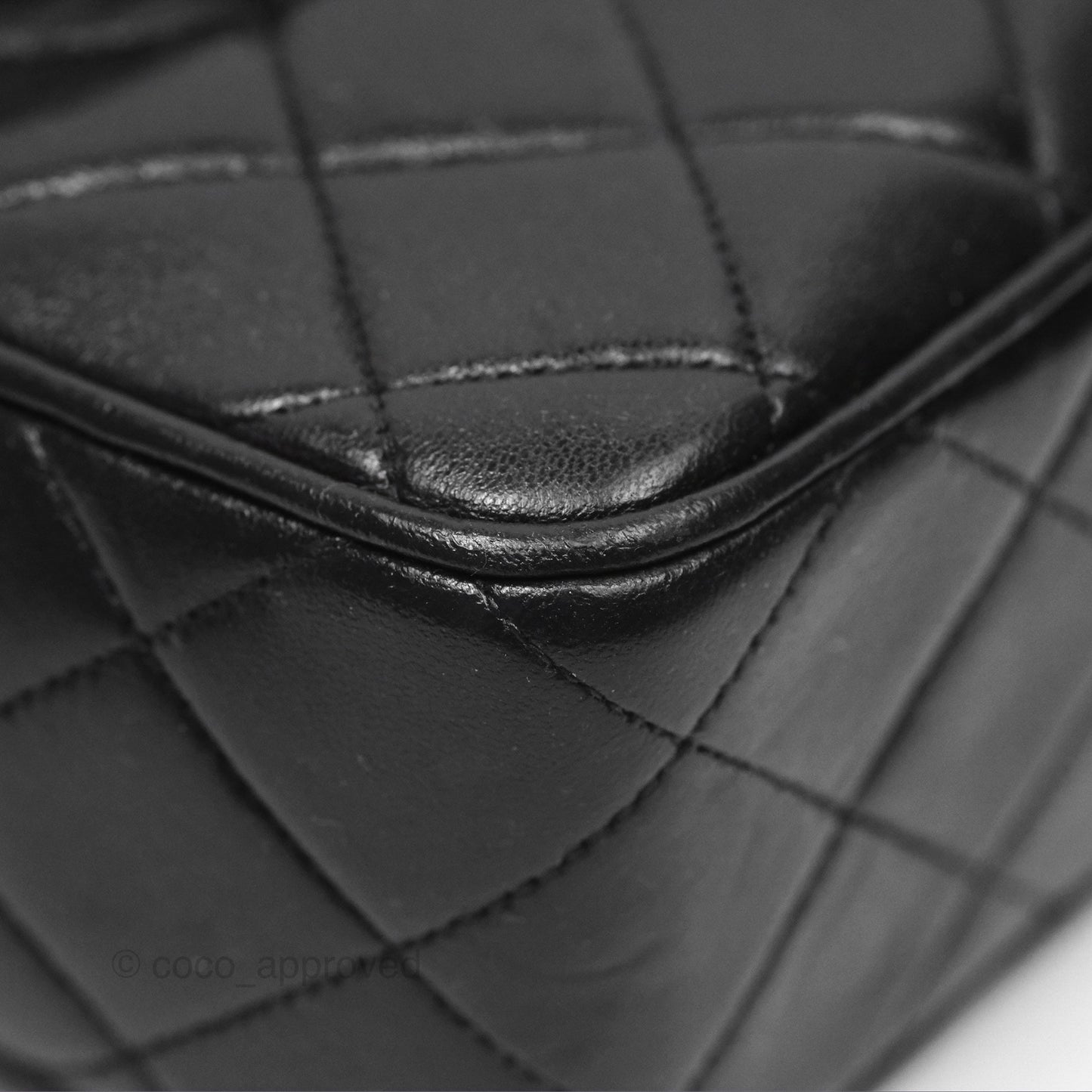 Chanel Vintage Diana Fringe Camera Bag Black Lambskin 24K Gold Hardware