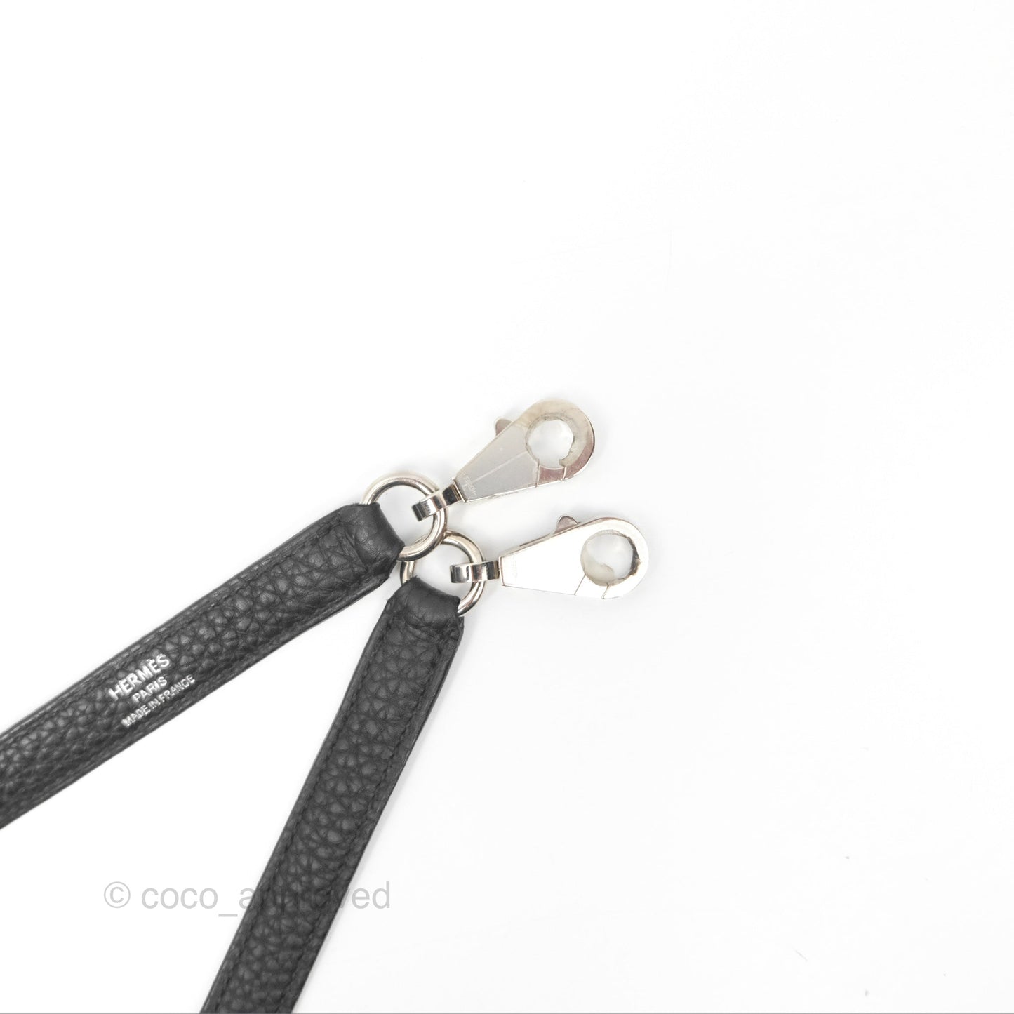 Hermès Retourne Kelly 25 Black Togo Palladium Hardware