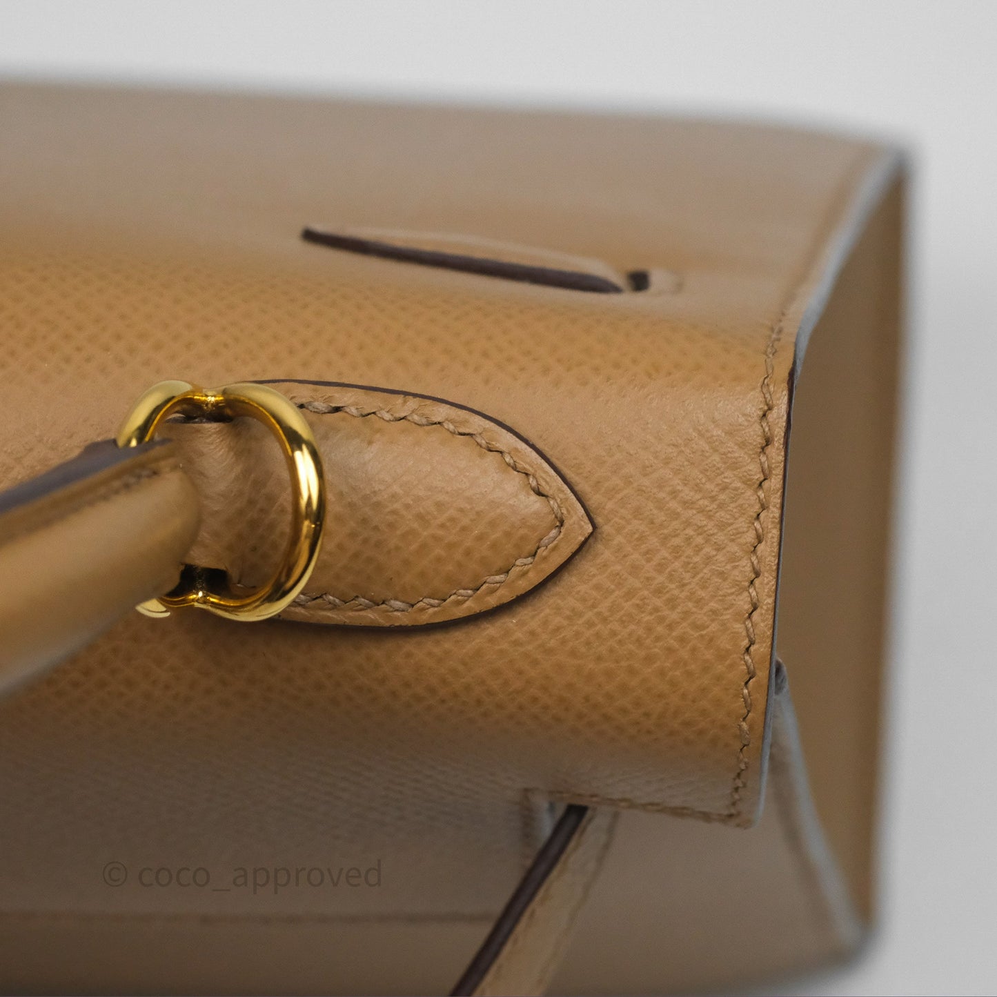 Hermès Sellier Kelly 25 Chai 0M Epsom Gold Hardware