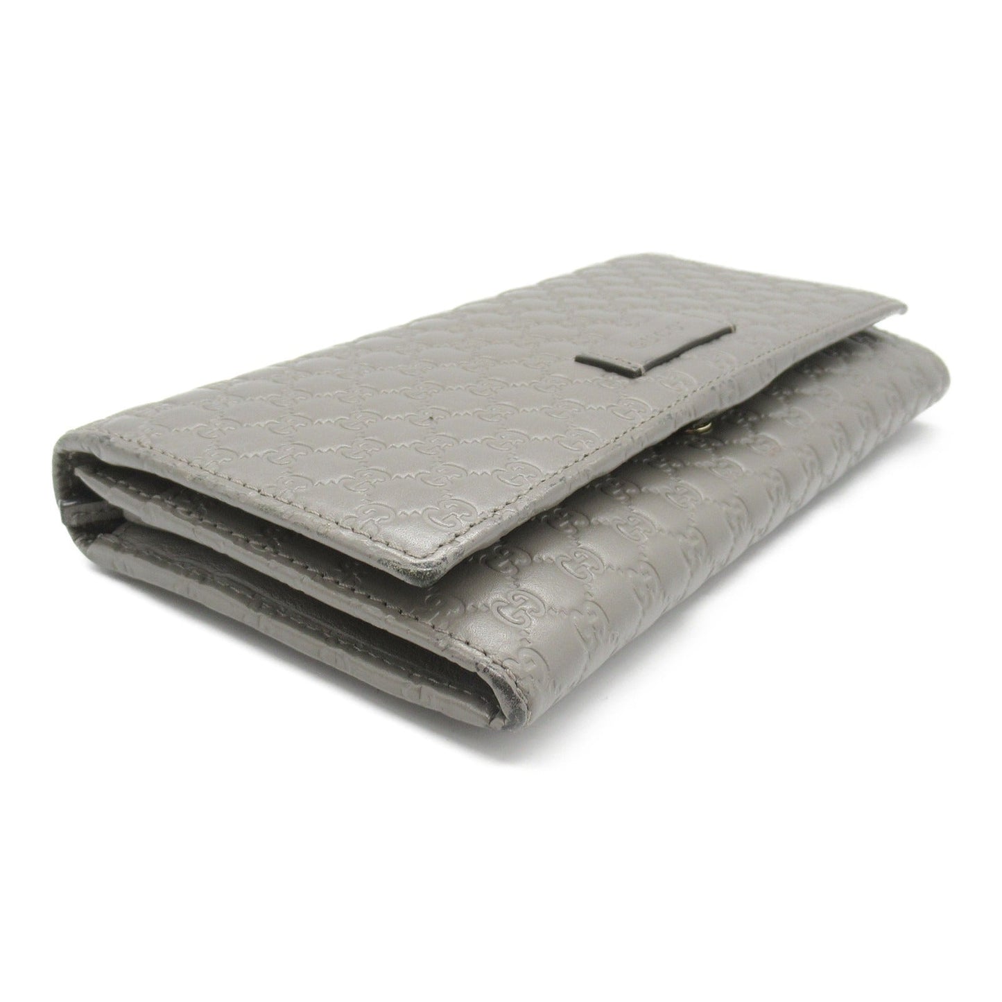 Luxury Gucci Trending 2025 Micro GG Luxury Gucci Trending 2025ssima Zip Long Wallet Bi-fold Long Wallet Leather Gray