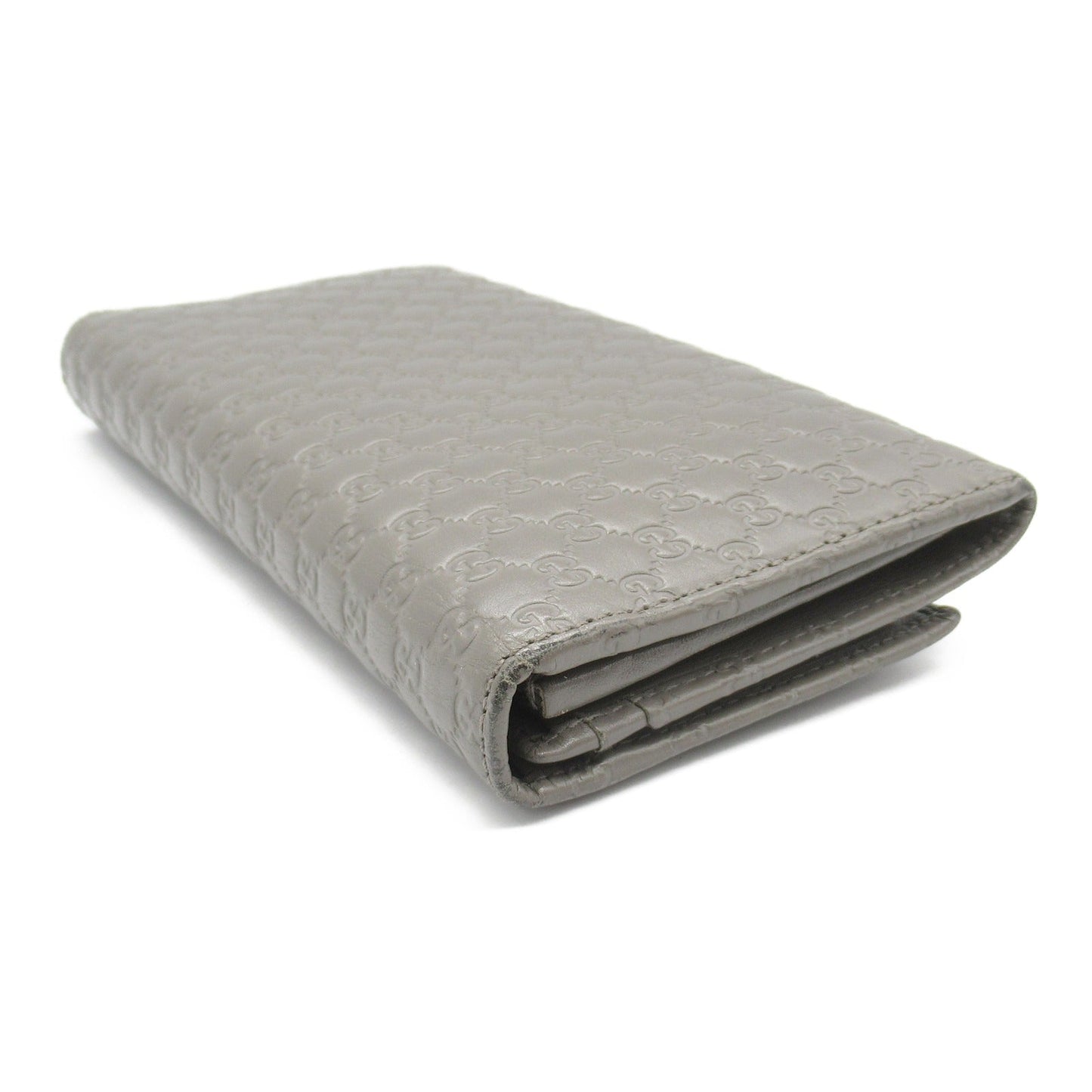 Luxury Gucci Trending 2025 Micro GG Luxury Gucci Trending 2025ssima Zip Long Wallet Bi-fold Long Wallet Leather Gray