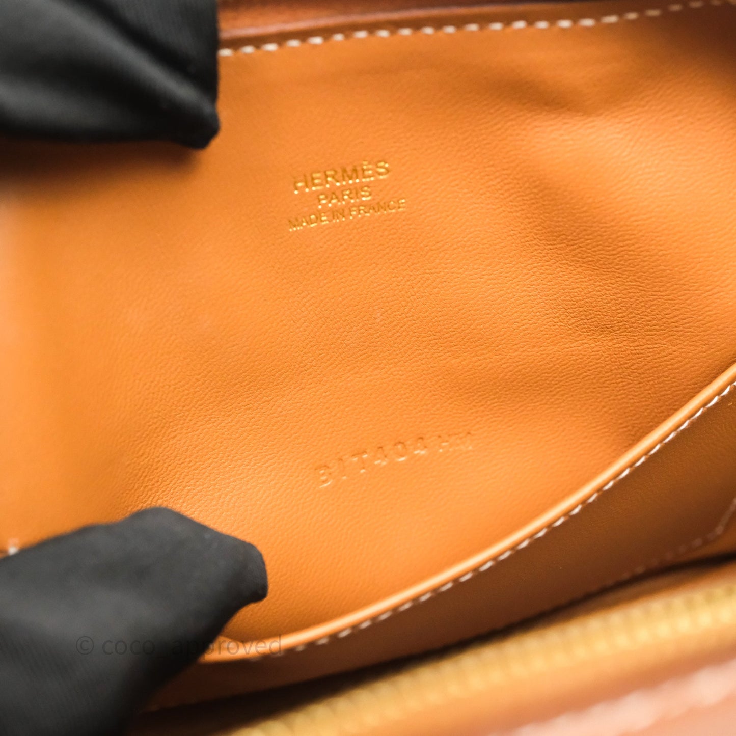 Hermès Bolide Mini 1923 Gold Evercolor Gold Hardware