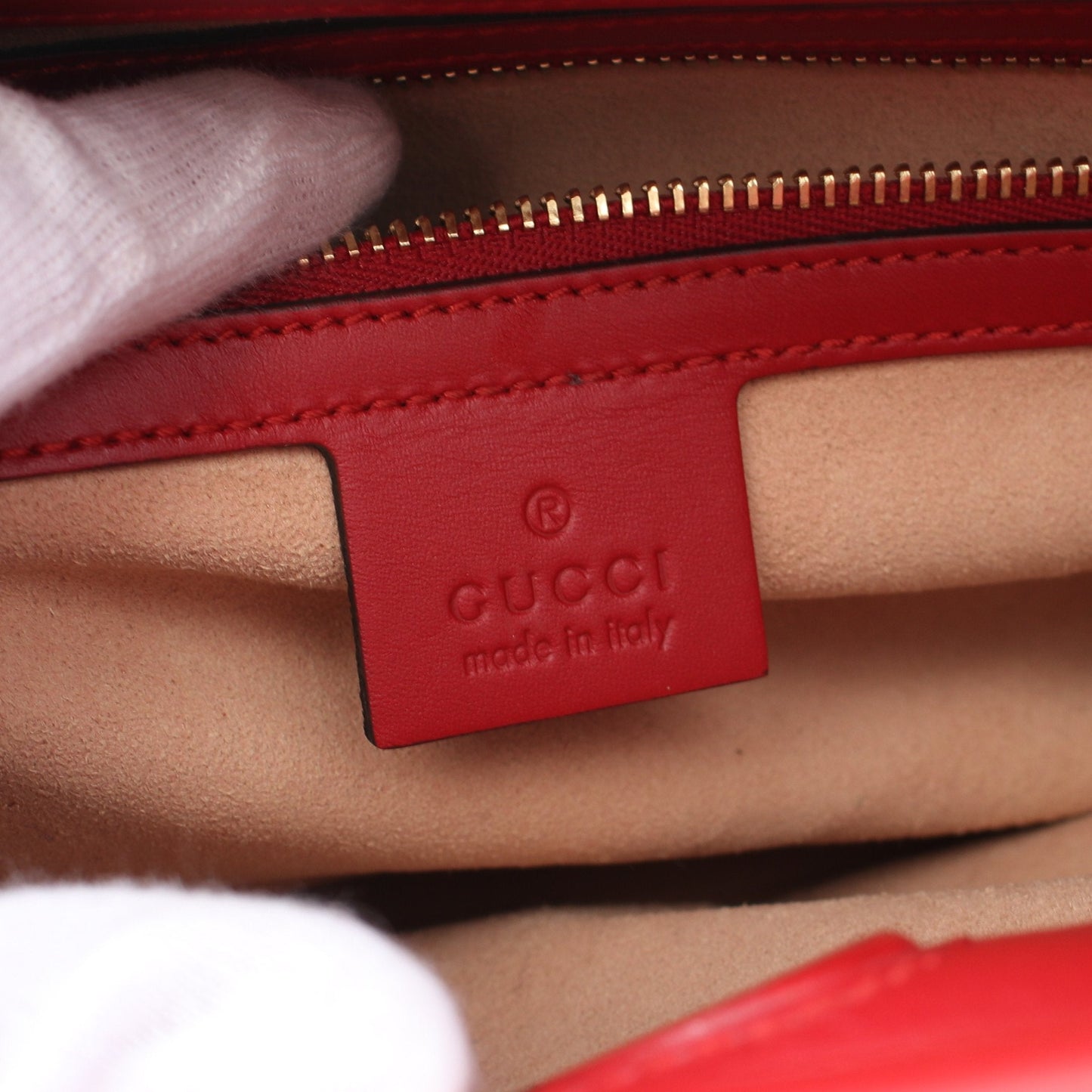 Luxury Gucci Trending 2025 Nym Fair Bamboo Handbag Leather Red 2WAY