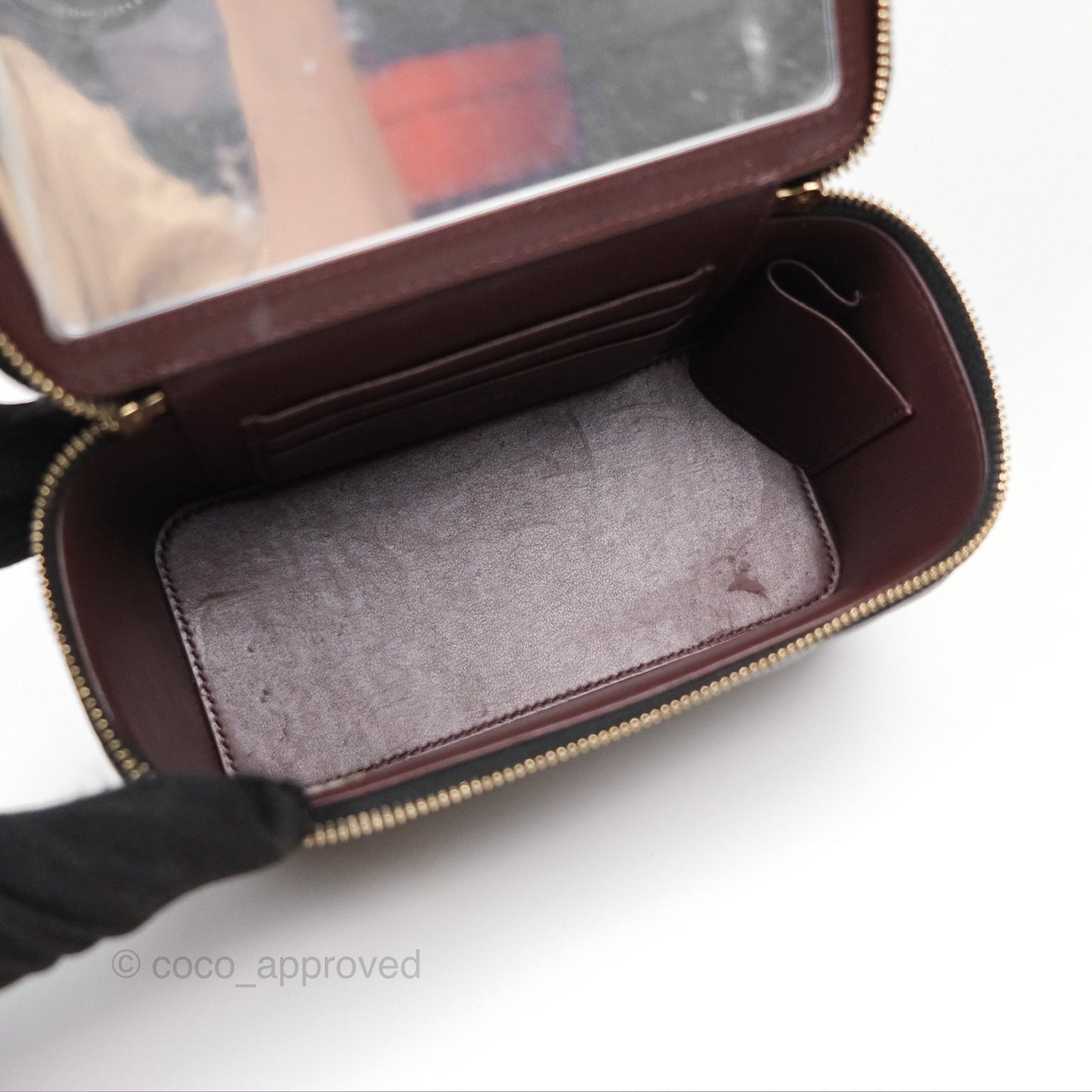 Chanel Vanity Rectangular Black Caviar Gold Hardware