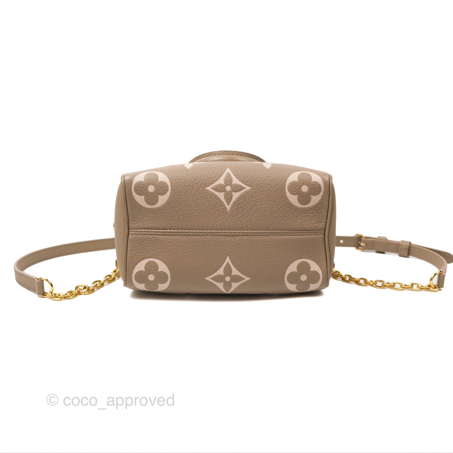 Louis Vuitton Speedy Bandoulière 20 Monogram Empreinte Tourterelle/Cream