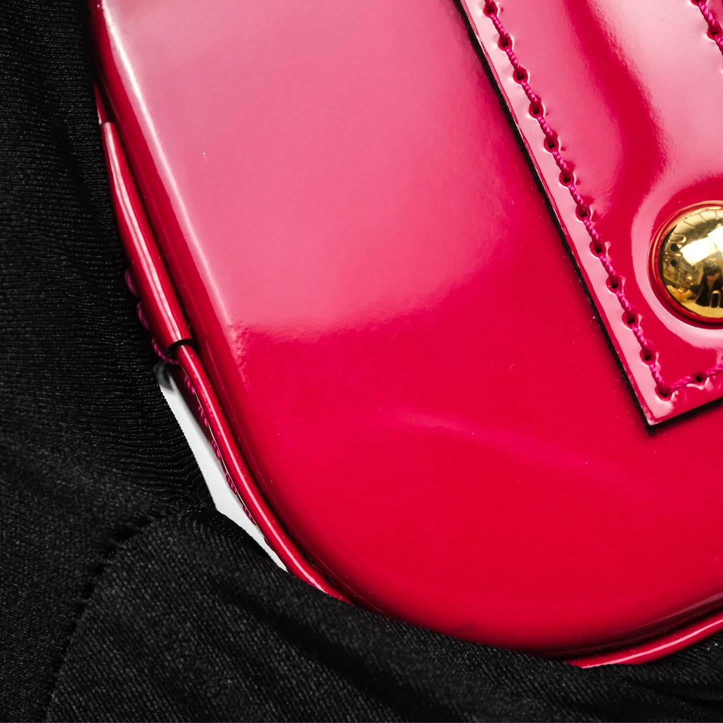 Louis Vuitton Alma BB Red Patent Gold Hardware