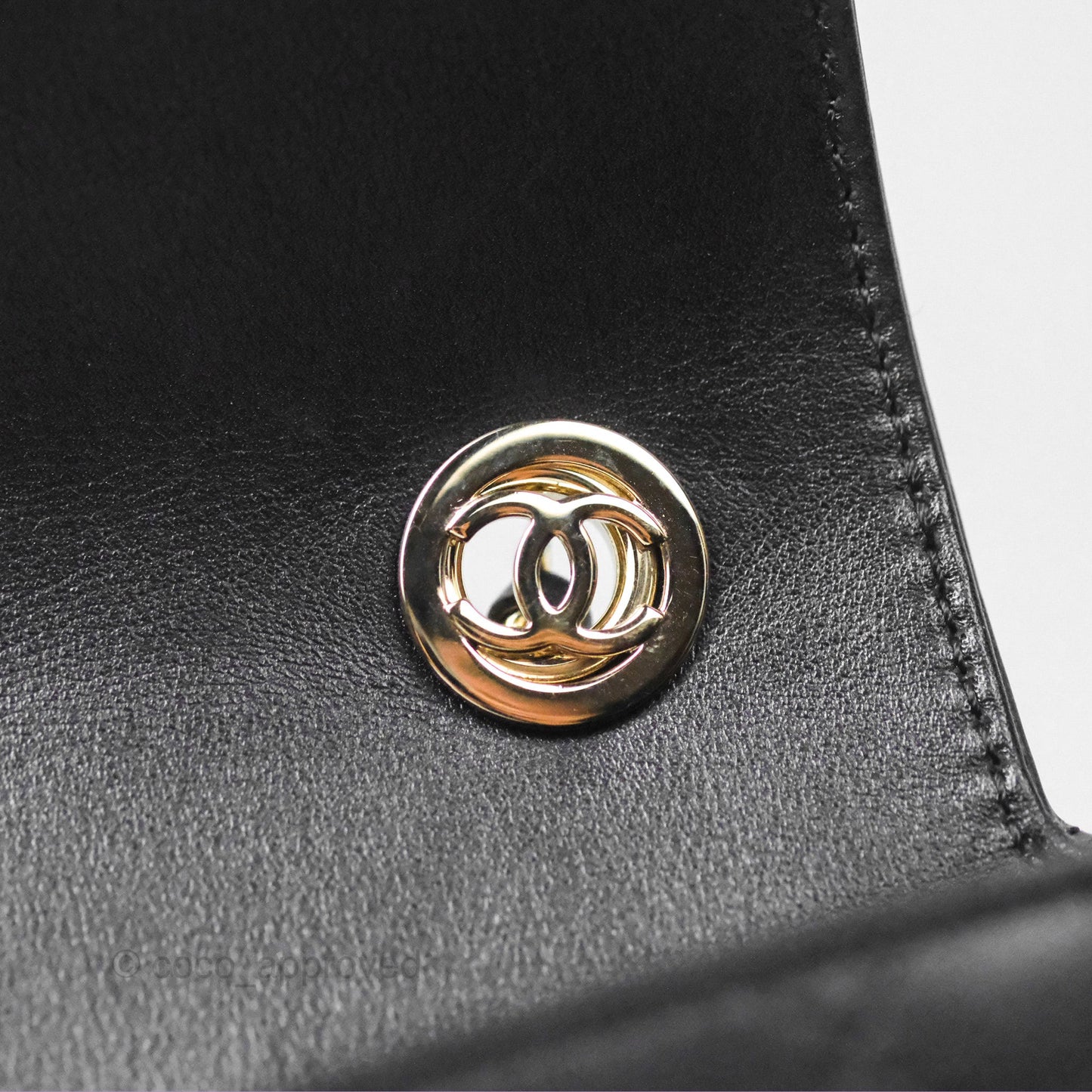 Chanel Calfskin Stitched Small Flap Bag Black