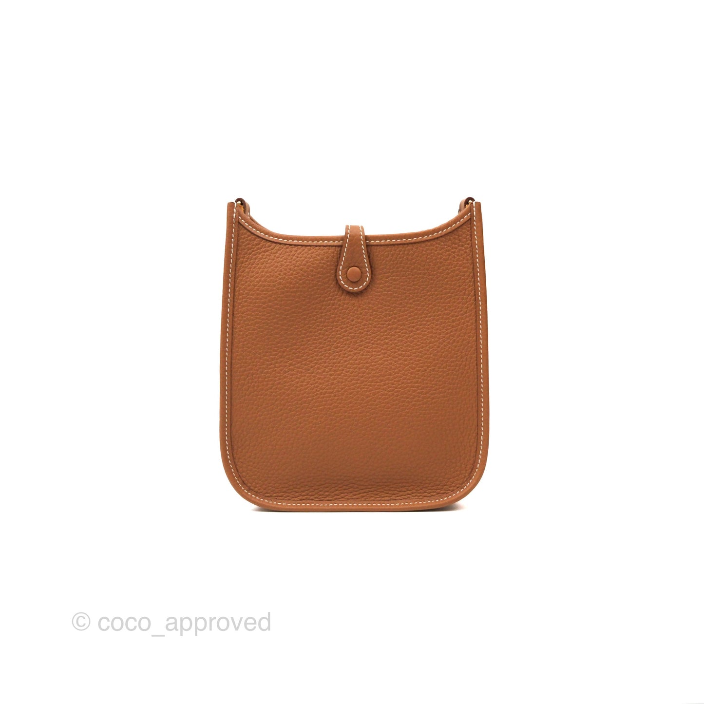 Hermès Mini Evelyne 16 Gold Clemence Gold Hardware