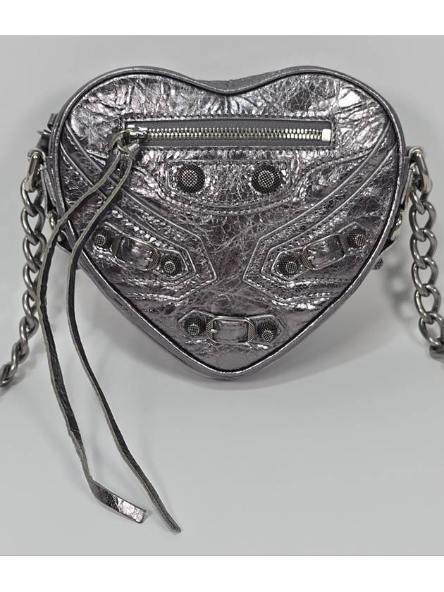Luxury Balenciaga Lecagol heart chain shoulder bag