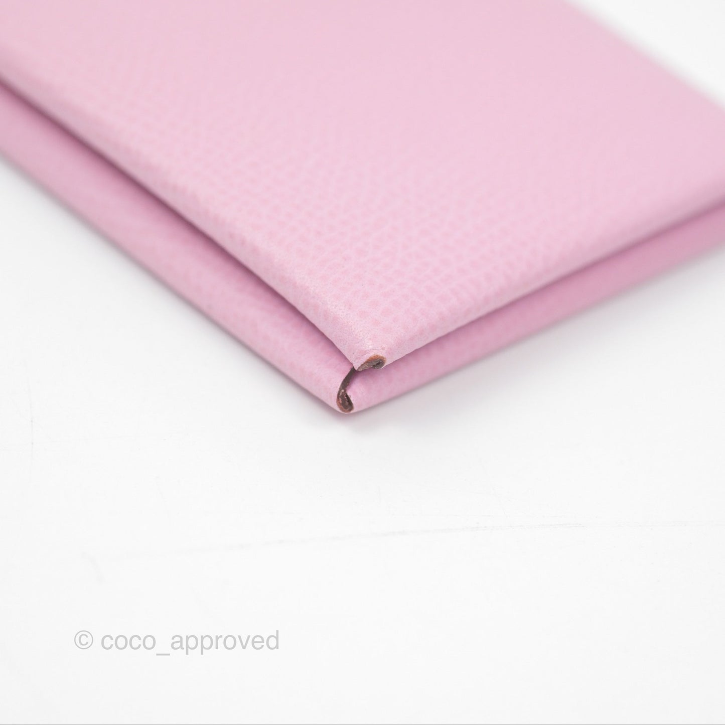 Hermès Calvi Card Holder Mauve Sylvestre Epsom