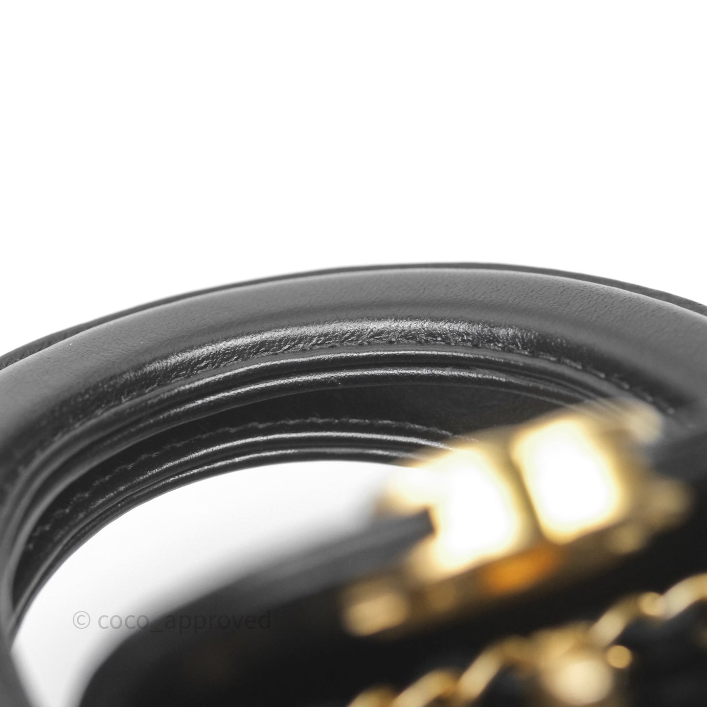 Chanel Mini Nano Kelly Bag Black Shiny Calfskin Aged Gold Hardware