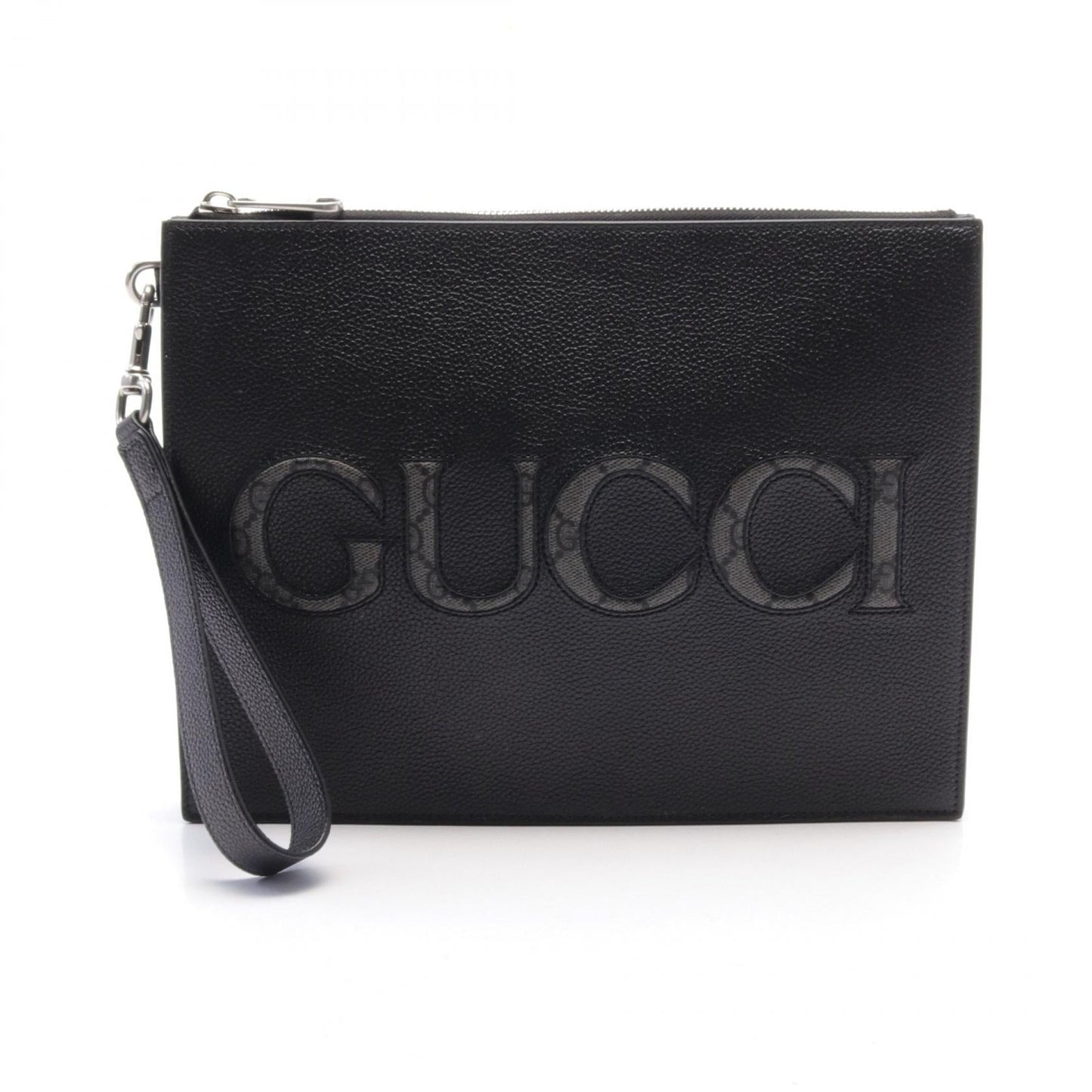 Luxury Gucci Trending 2025 GG Supreme Clutch bag Leather PVC Coated Canvas Black