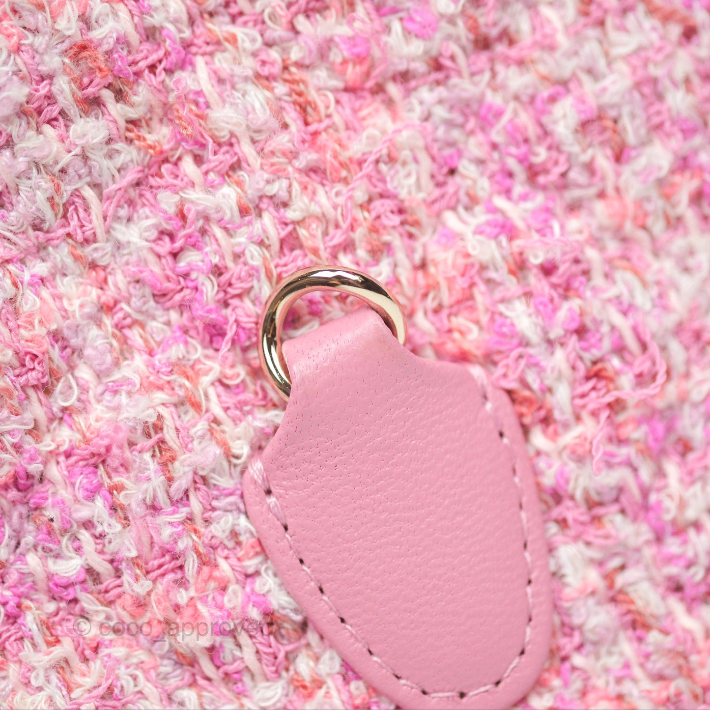 Chanel Classic Mini Backpack Pink Tweed Gold Hardware