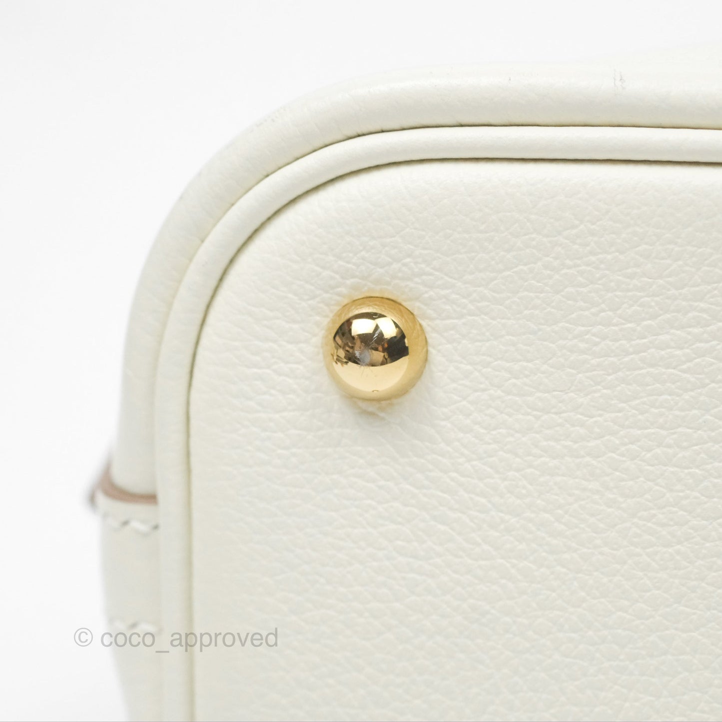 Hermès Bolide 1923 25 Mushroom 0T/Biscuit 48 Evercolor Gold Hardware