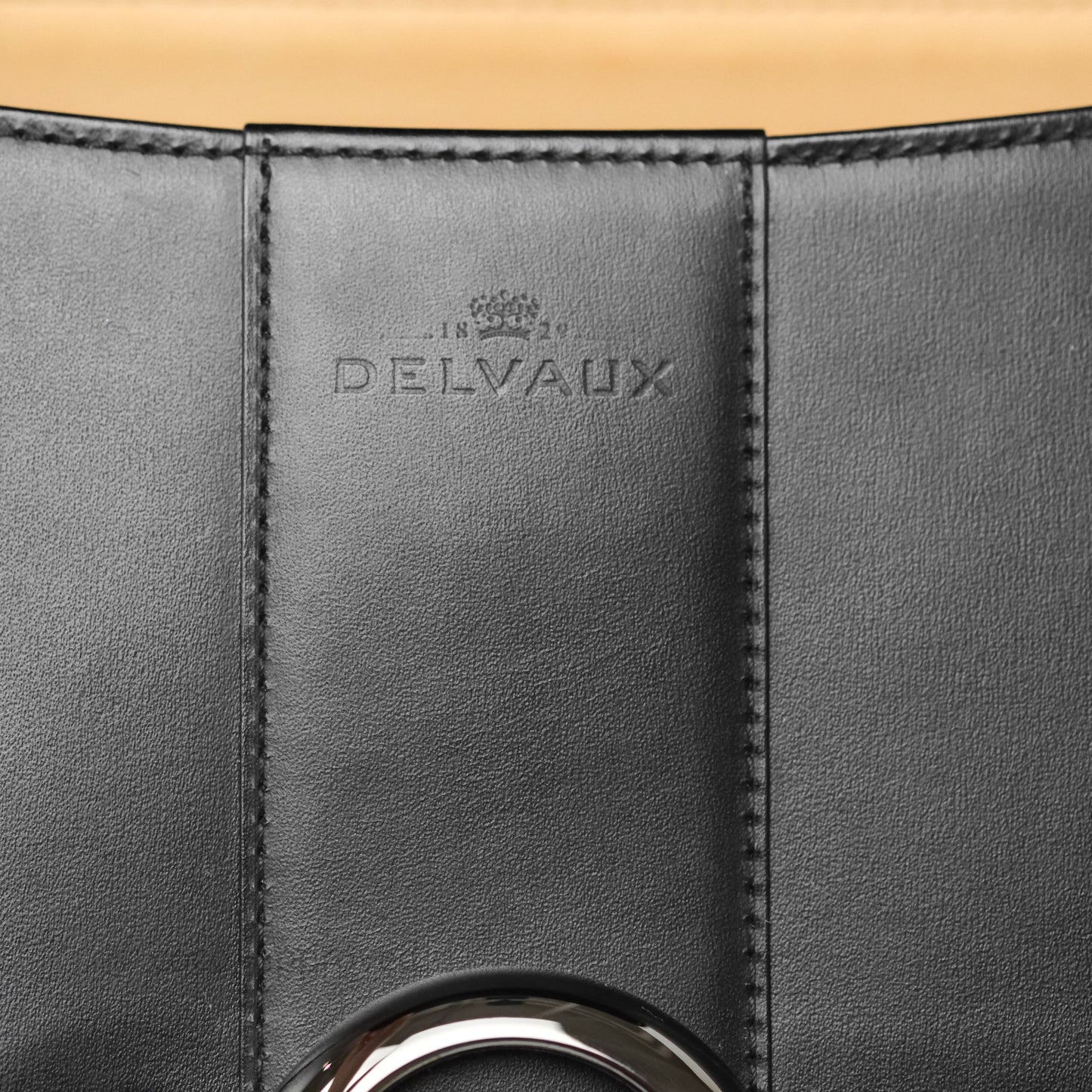 Delvaux Brillant L'Humour MM Black Calfskin