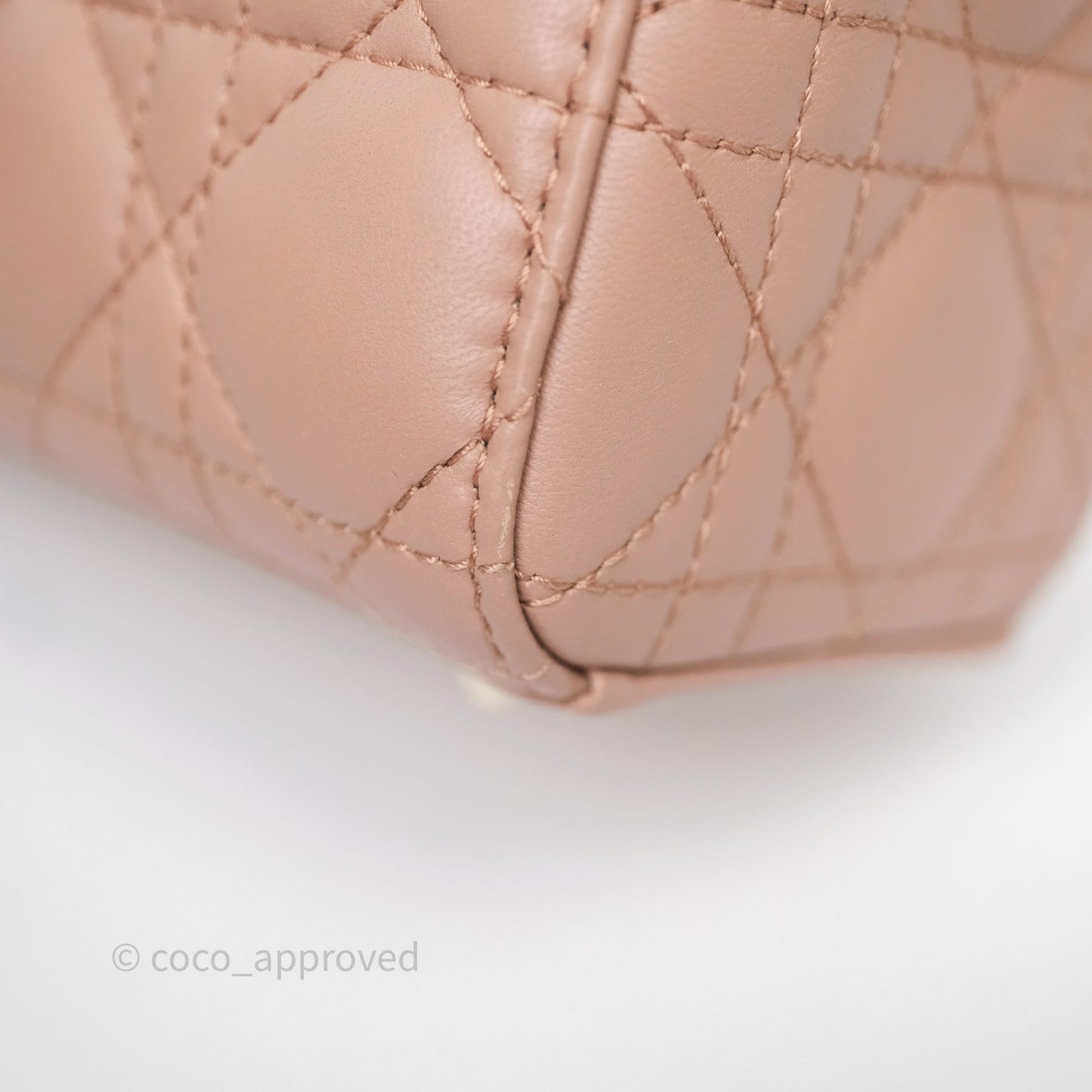 Christian Dior Small Lady Dior My ABCDior Bag Blush Cannage Lambskin