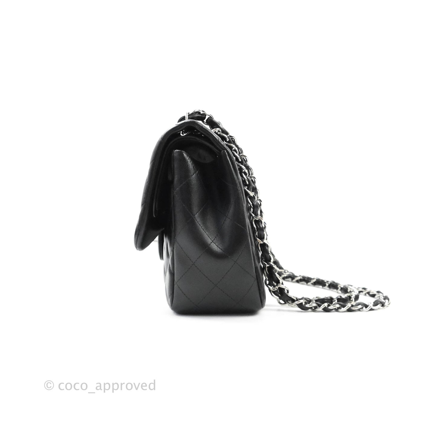 Chanel Jumbo Double Flap Black Lambskin Silver Hardware⁣⁣