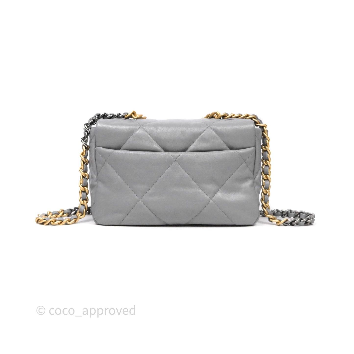 Chanel 19 Small Grey Mixed Hardware