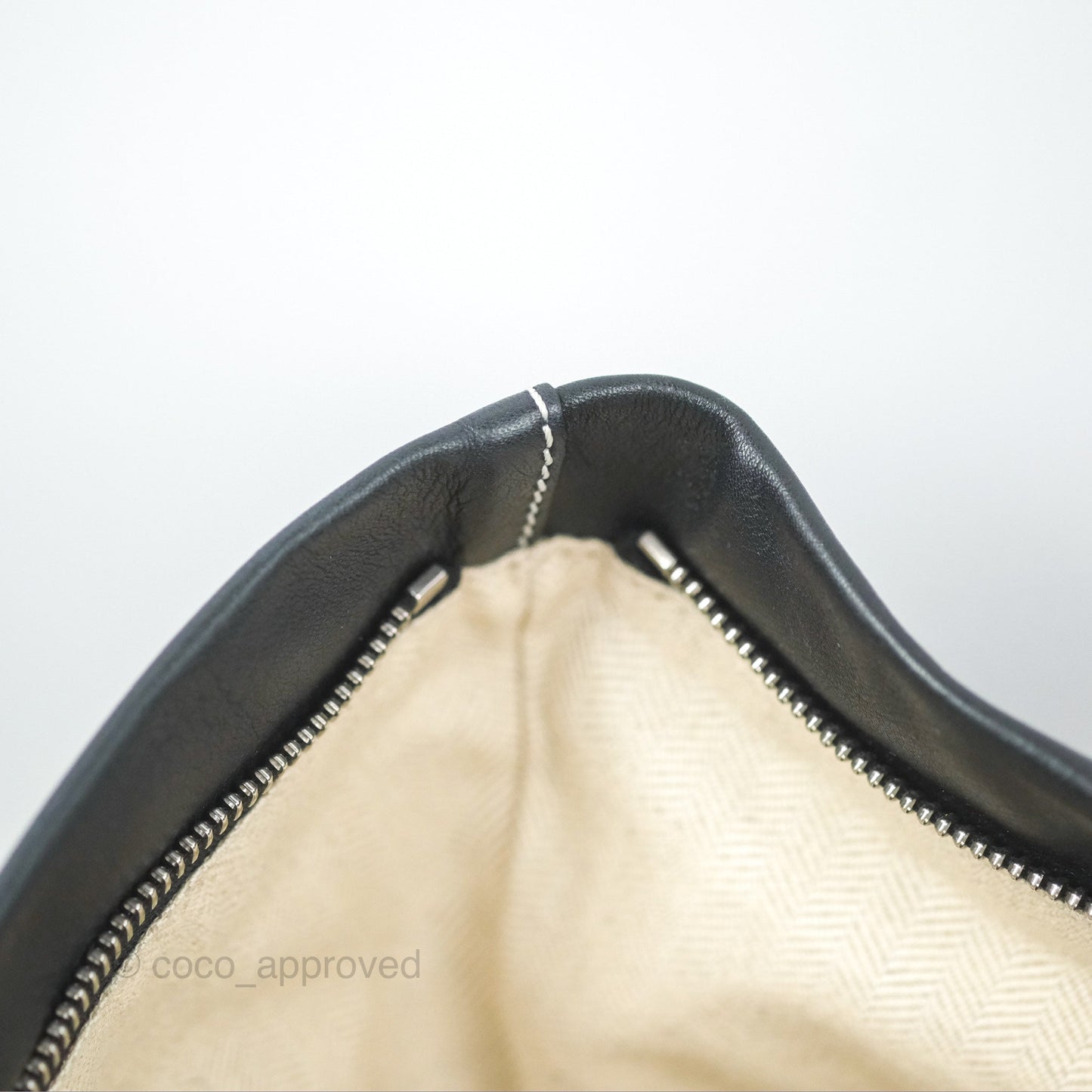 Loewe Woven Basket Bag Black Leather Natural Palm Leaf