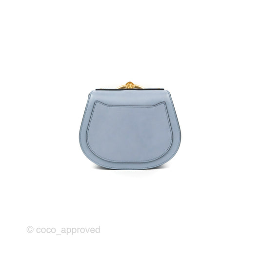 Chloé Nile Crossbody Bag Blue Calfskin