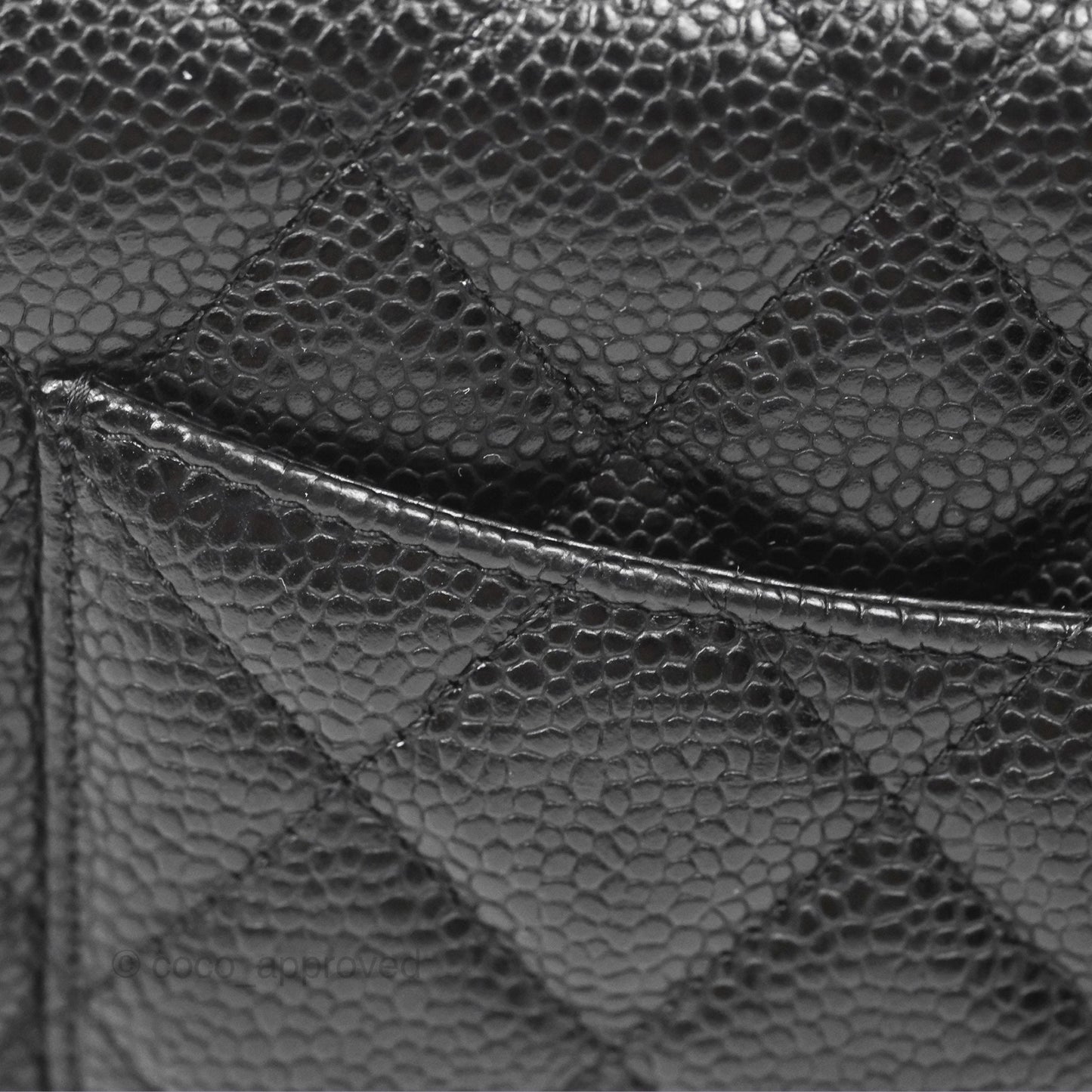 Chanel Classic Wallet on Chain WOC Quilted Black Caviar Gold Hardware