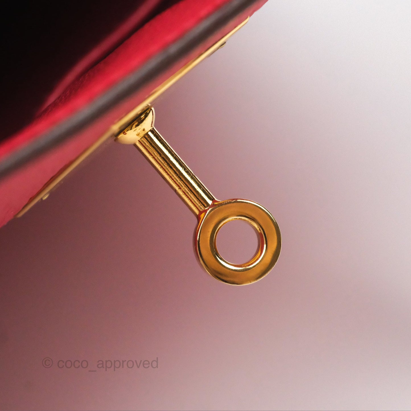 Hermès Kelly 28 Retourne Rouge Tomate S5 Clemence Gold Hardware