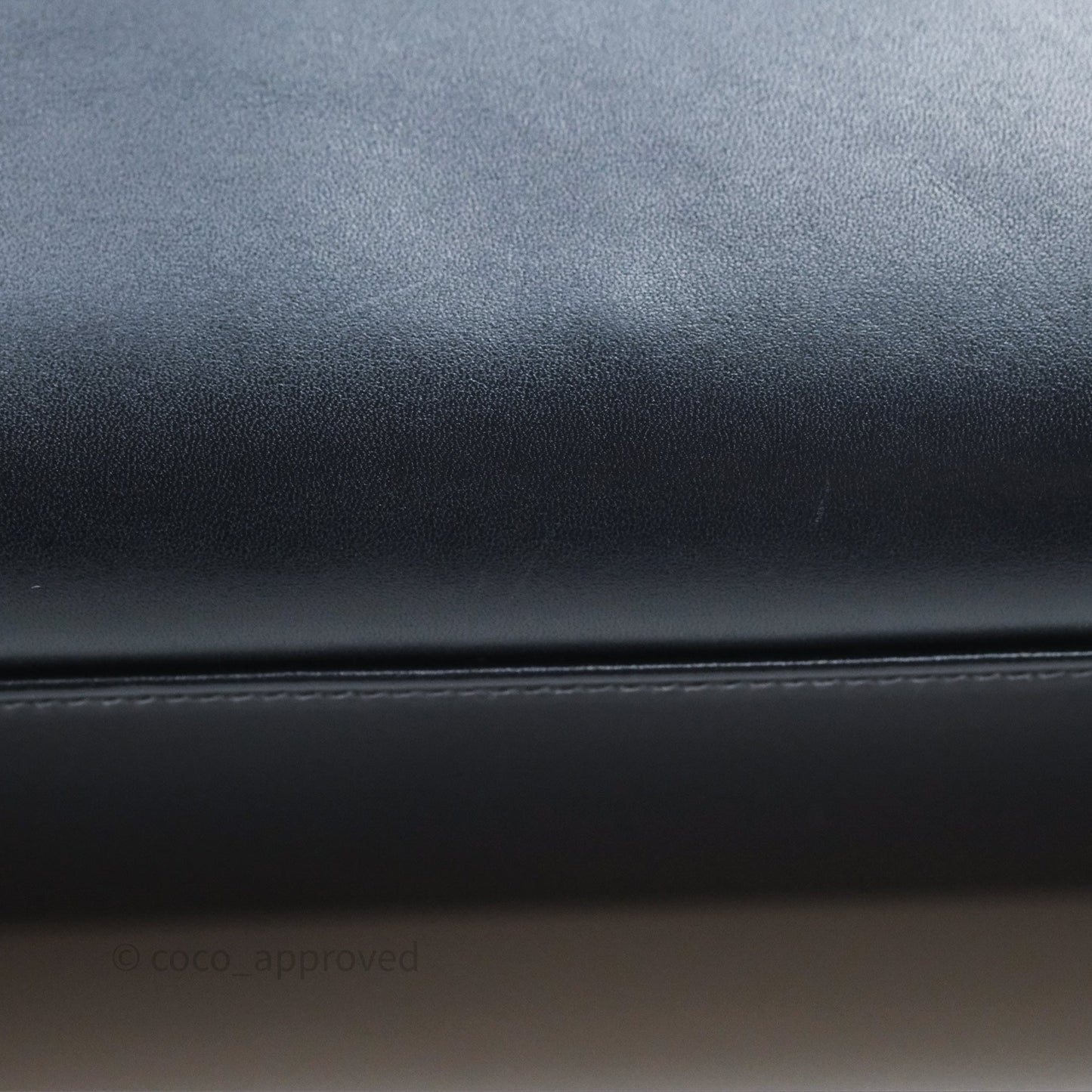 Hermès Vintage Kelly 32 Retourn Navy/Purple Box Leather Palladium Hardware