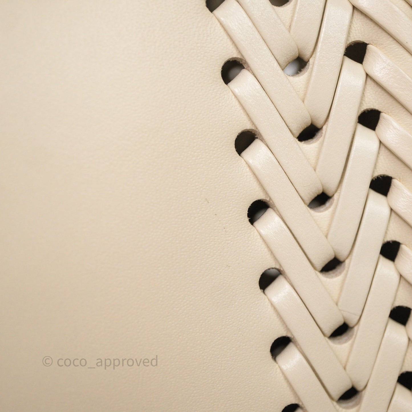 Fendi Braided Leather Baguette Bag Ivory Gold Hardware