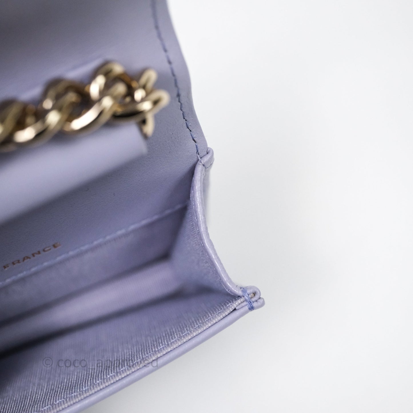 Chanel Quilted Boy Belt Bag Purple Caviar Gold Hardware