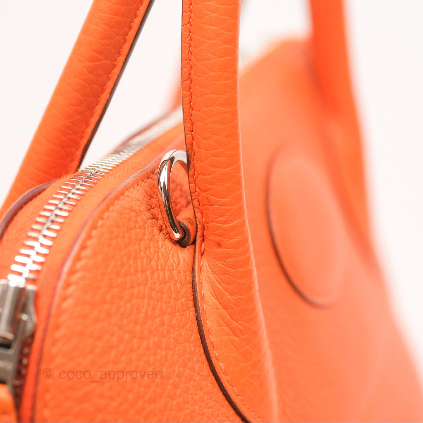 Hermès Bolide 31 Orange H Clemence Palladium Hardware