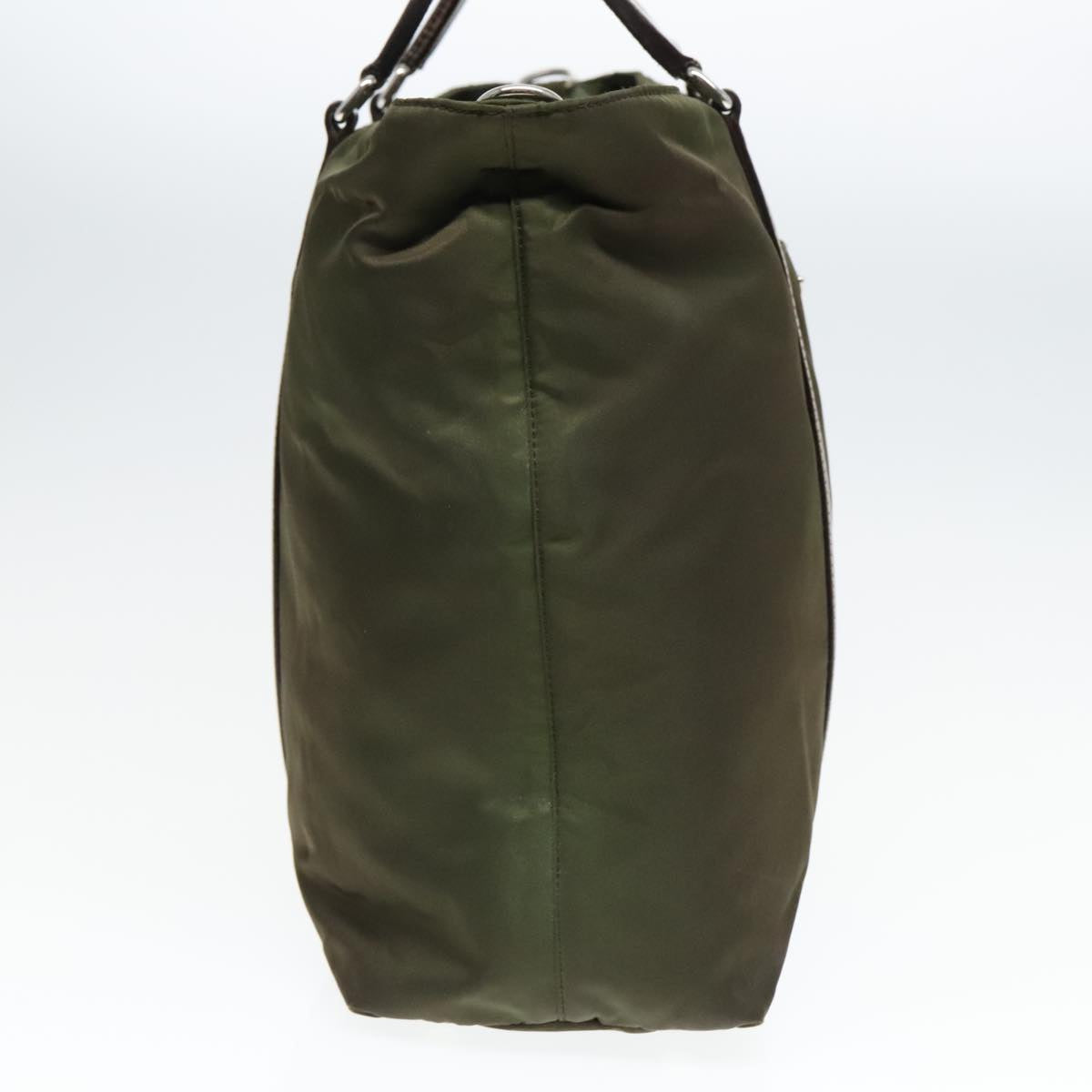 Luxury Prada Hand Bag Nylon 2way Khaki  93872