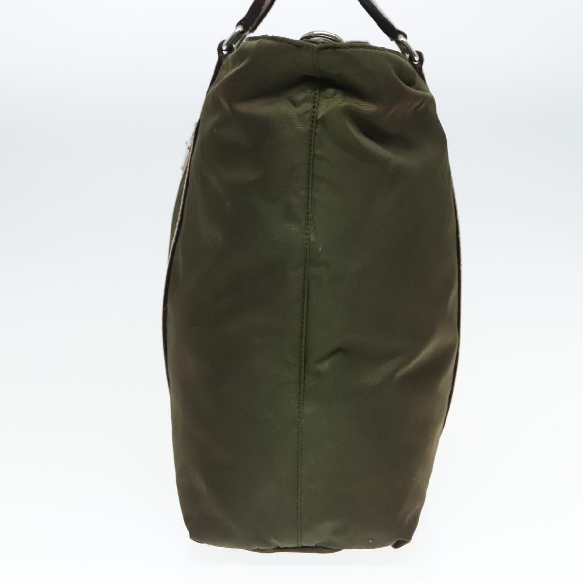Luxury Prada Hand Bag Nylon 2way Khaki  93872