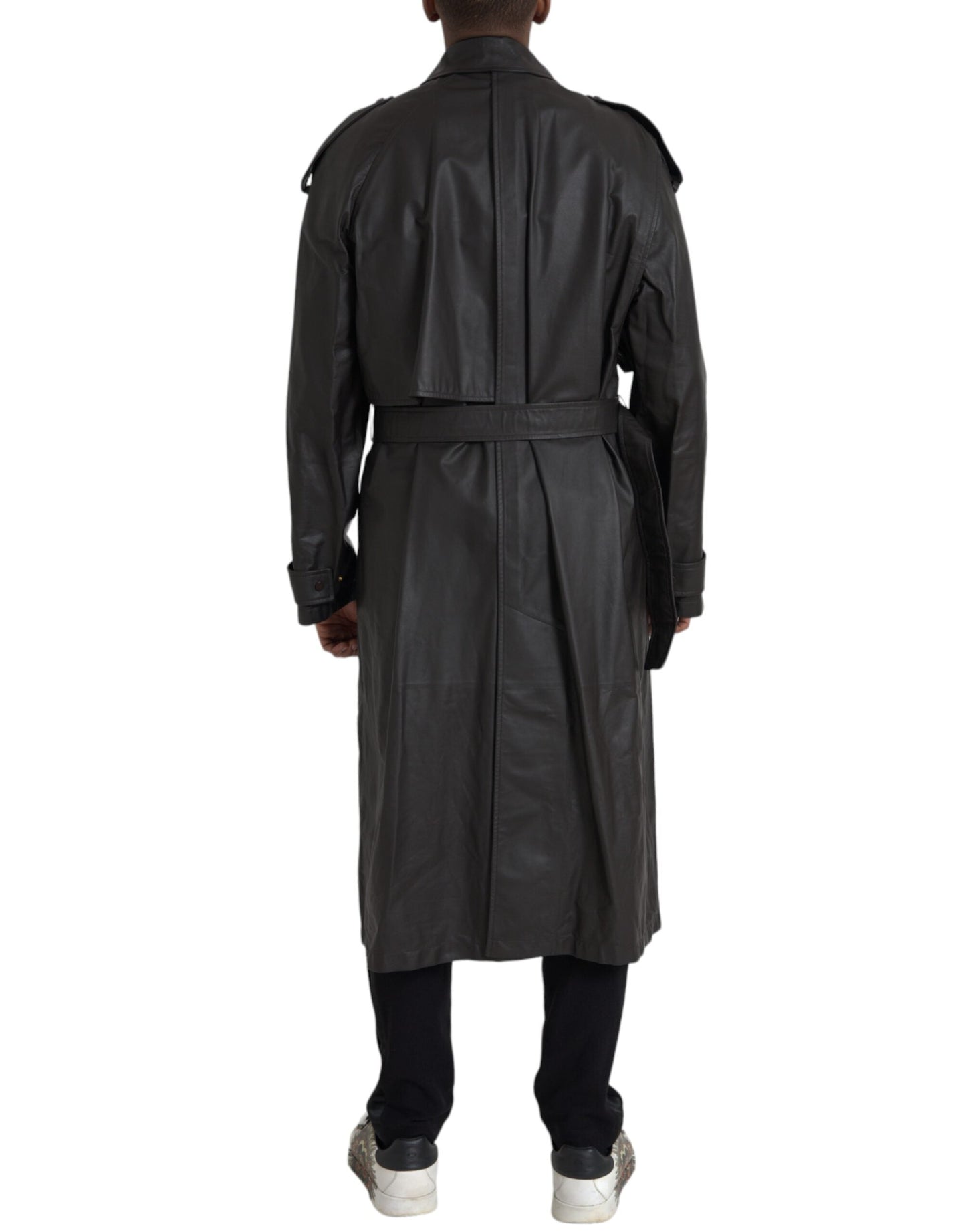 Luxury Bottega Veneta  Matte Waterproof Leather Coat Men's Jacket