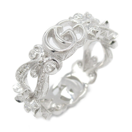 Luxury Gucci Trending 2025 Flora flower motif Diamond Ring Ring Ring K18WG (white gold) Diamond Clear