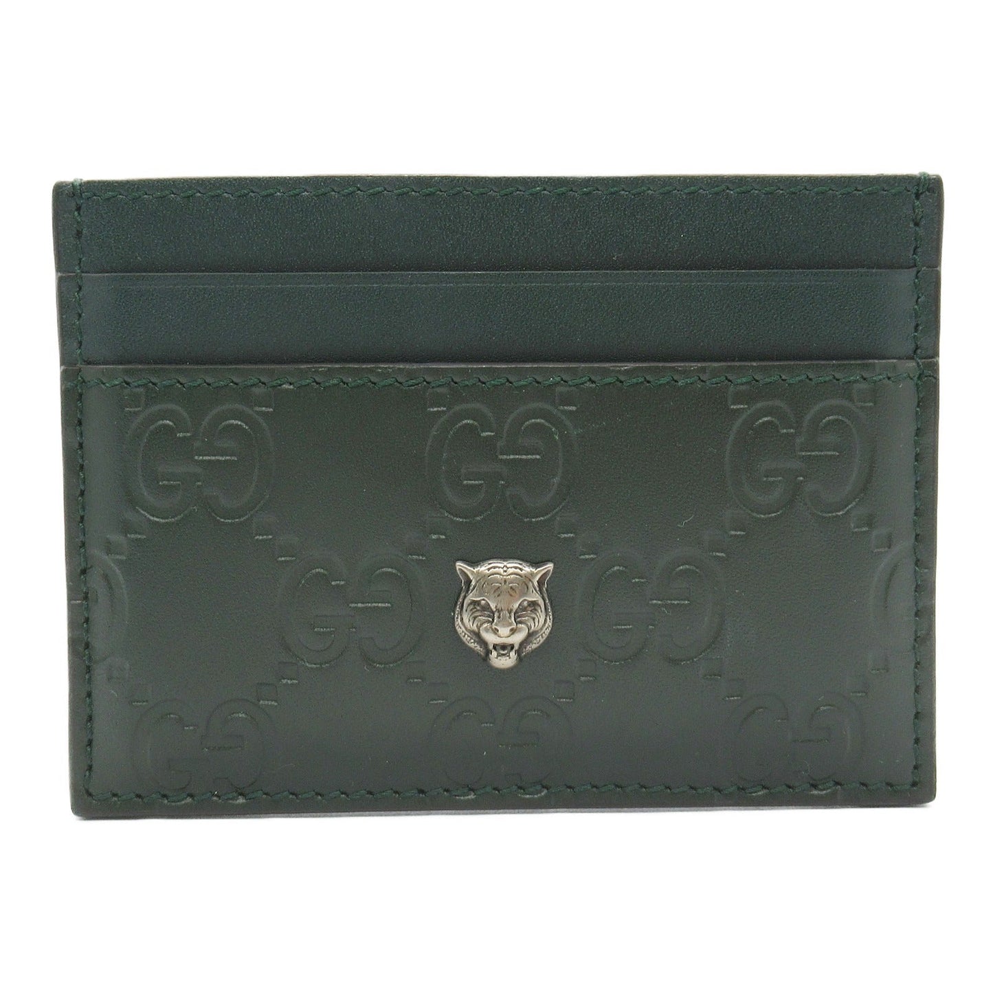 Luxury Gucci Trending 2025 Luxury Gucci Trending 2025 sima Card case Card case Leather Green Dark green