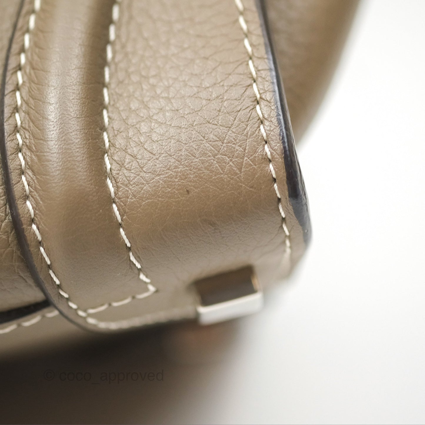 Celine Micro Luggage Bag Souris Drummed Calfskin