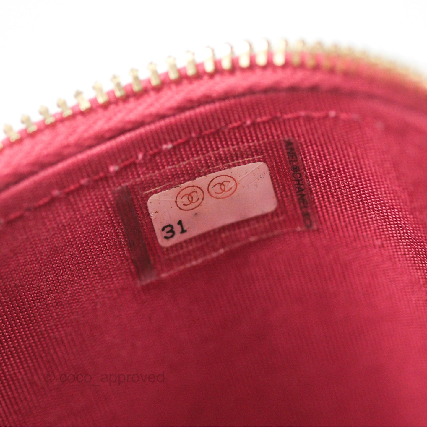 Chanel Mini Top Handle Vanity With Chain Dark Pink Lambskin Aged Gold Hardware