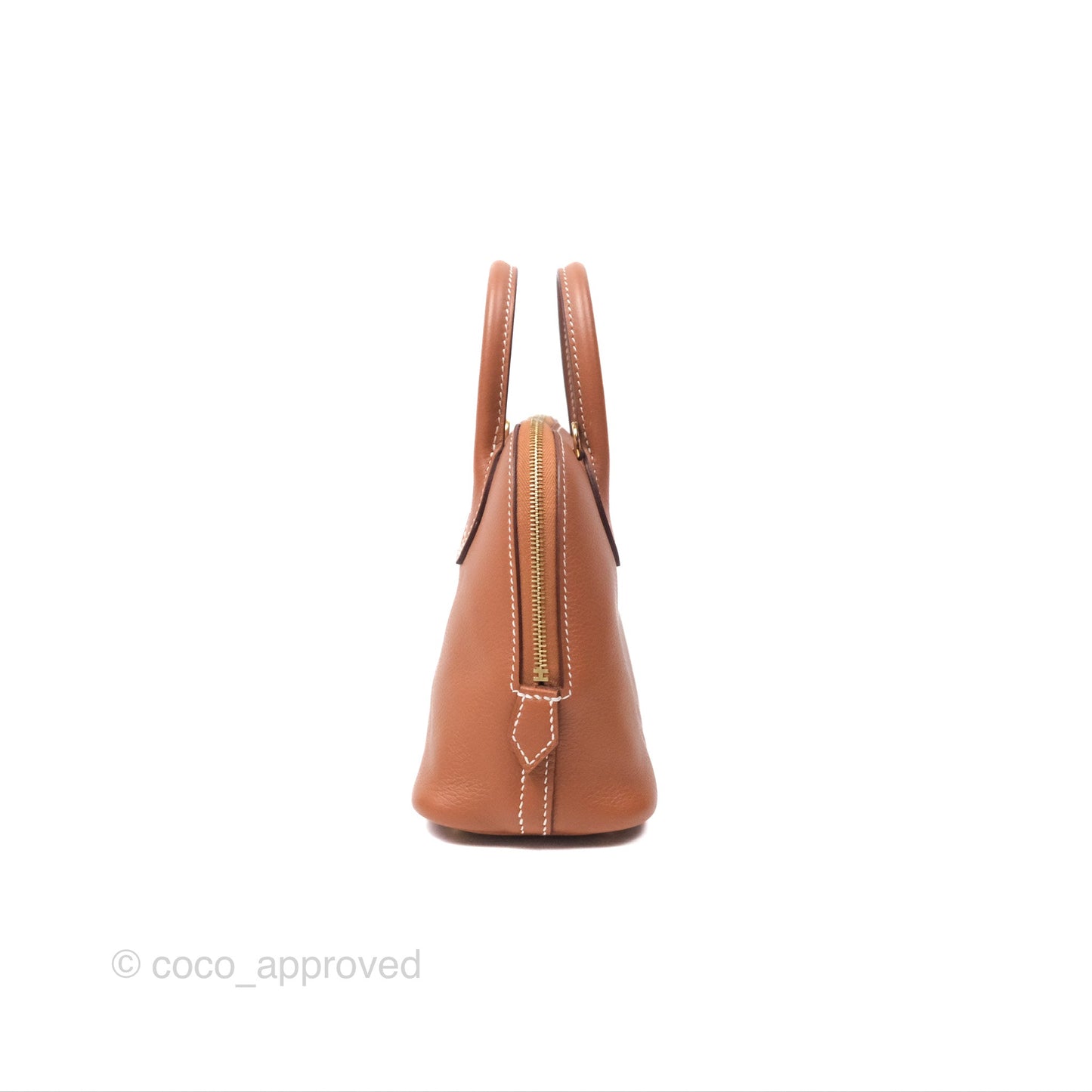 Hermès Bolide Mini 1923 Gold Evercolor Gold Hardware