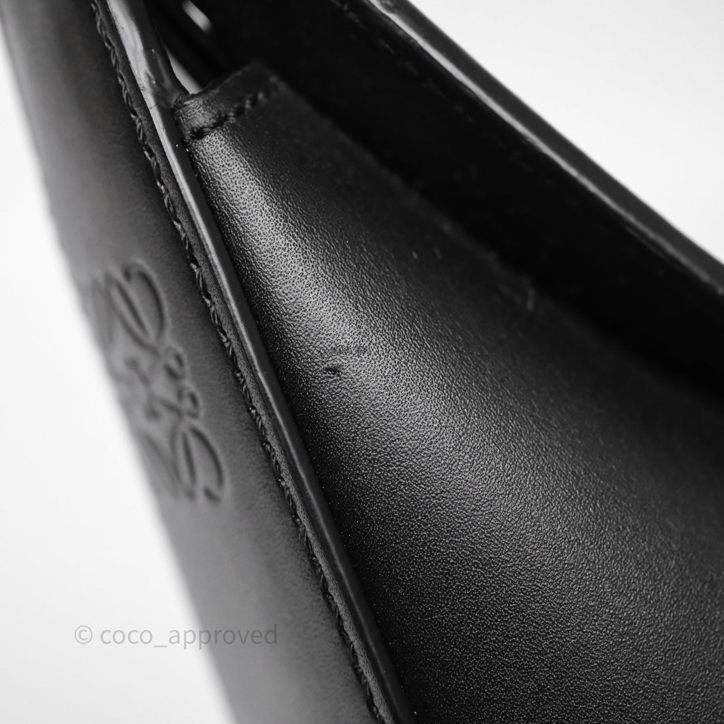 Loewe x Howls Calcifer Luna Shoulder Bag In Black Calfskin