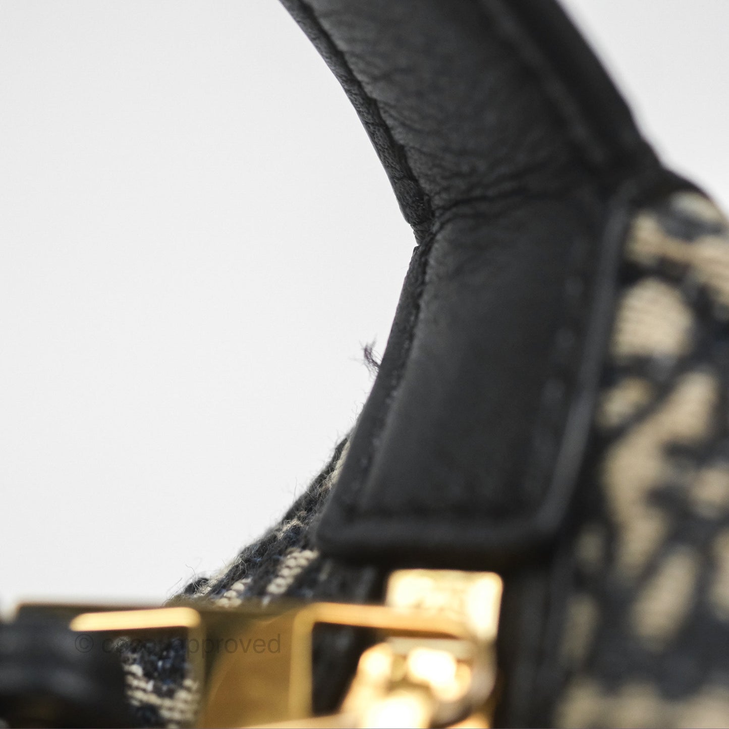 Loewe Small Cubi bag in Anagram Jacquard & Calfskin Navy/ Black