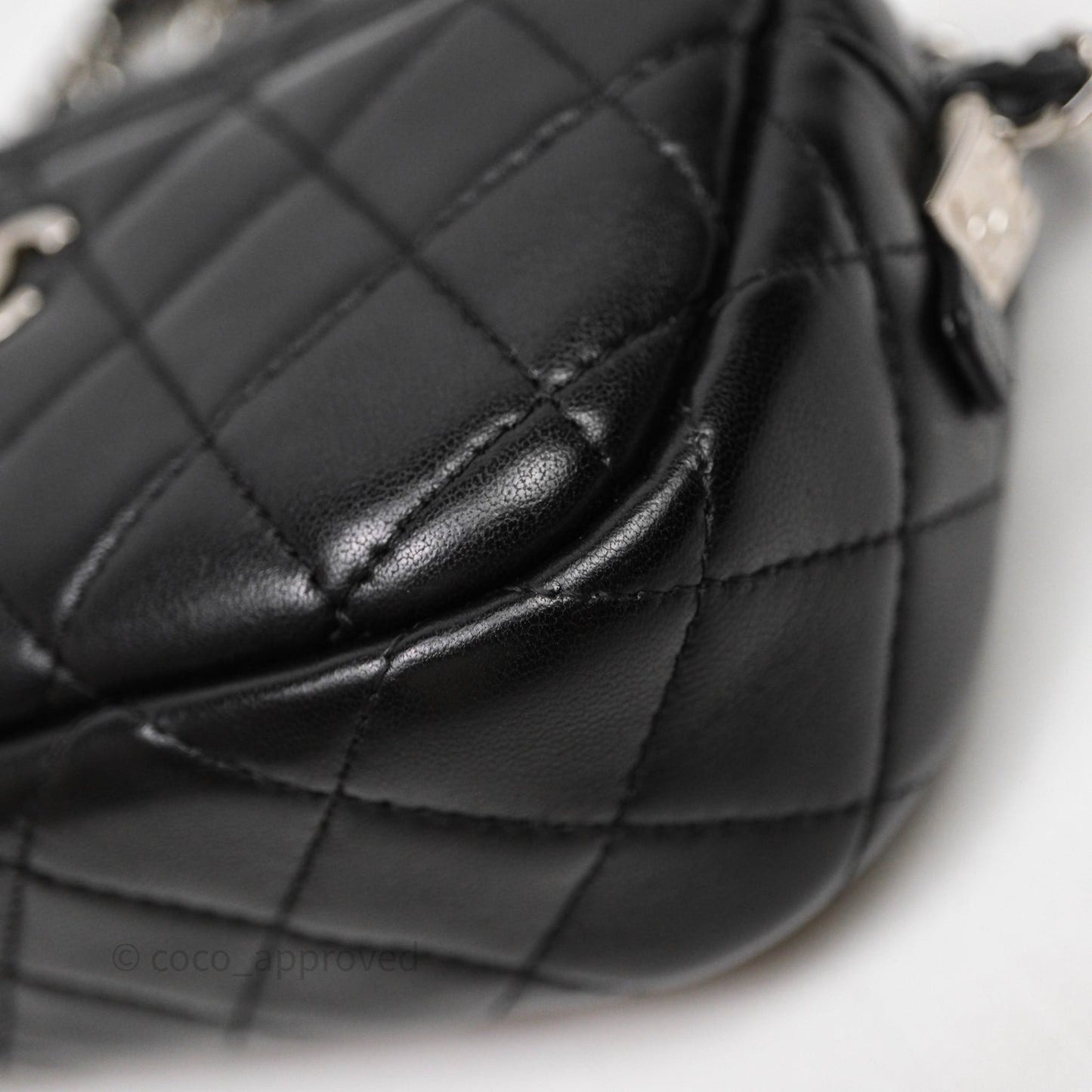 Chanel Camera Case Bag Lambskin Silver Hardware