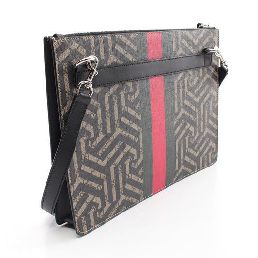 Luxury Gucci Trending 2025 GG Kaleido Sherry line Bee Shoulder bag PVC Leather Beige Multicolor 2WAY
