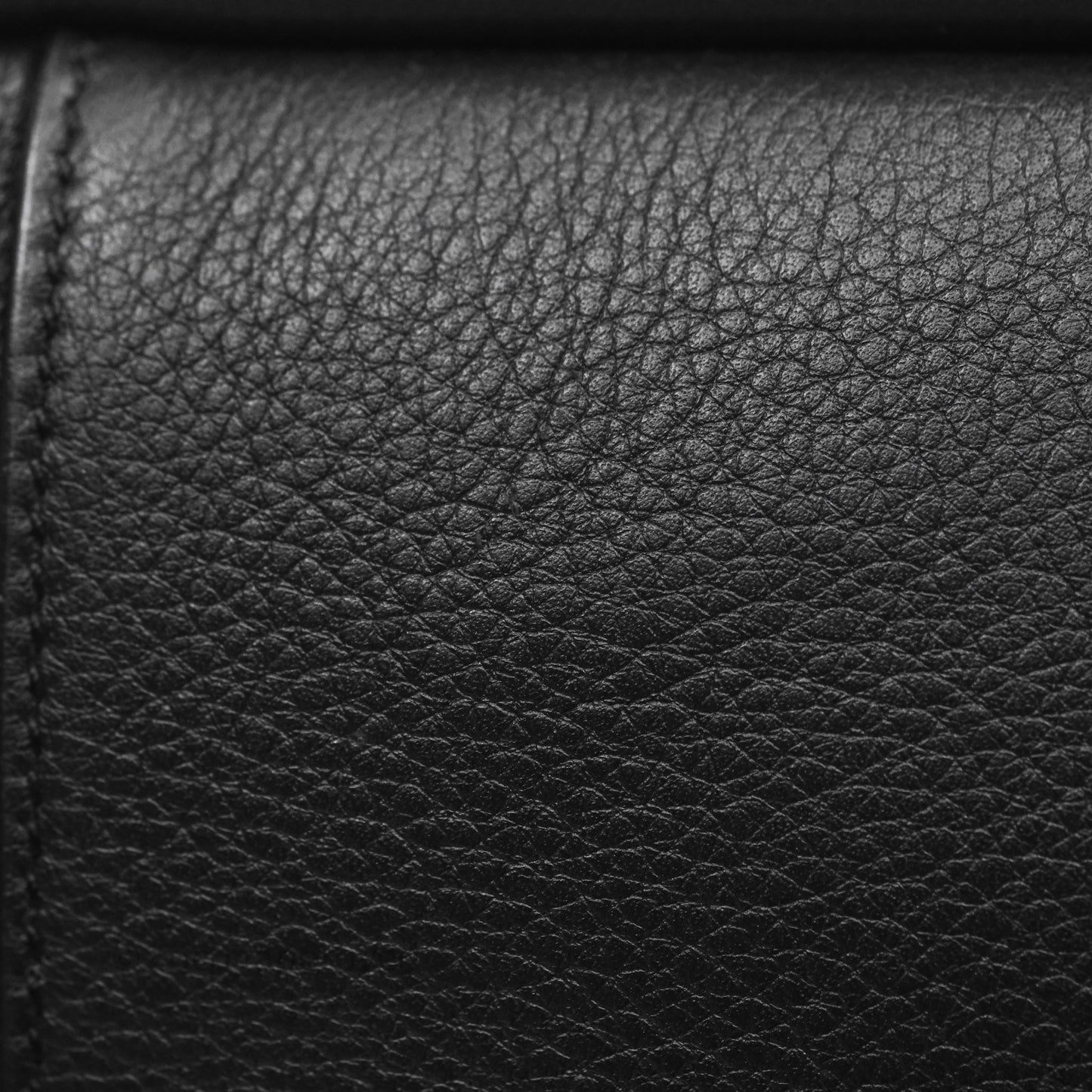 Saint Laurent LE 5 à 7 Supple Small Black Grained Leather Gold Hardware