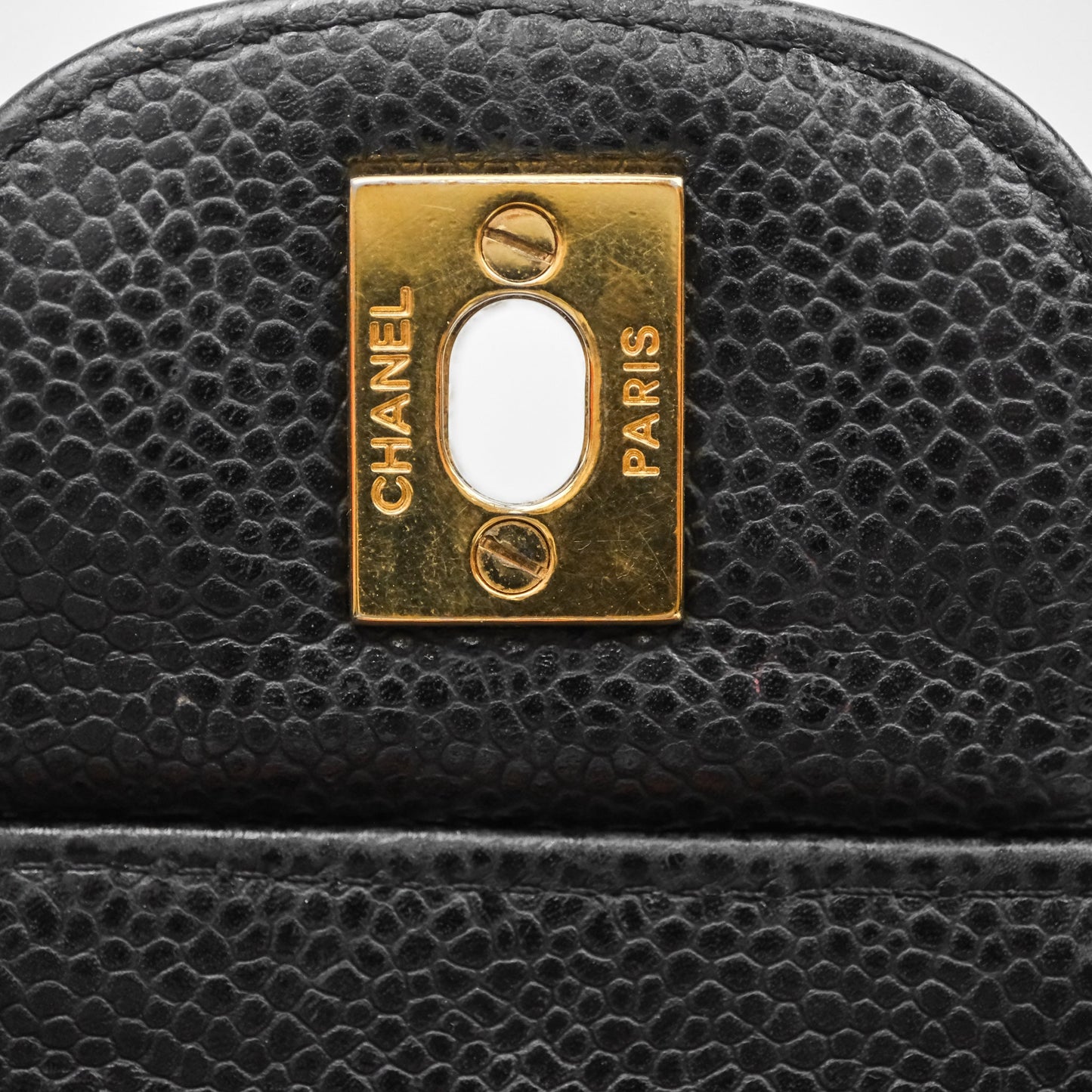 Chanel Jumbo Single Flap Black Caviar Gold Hardware⁣⁣