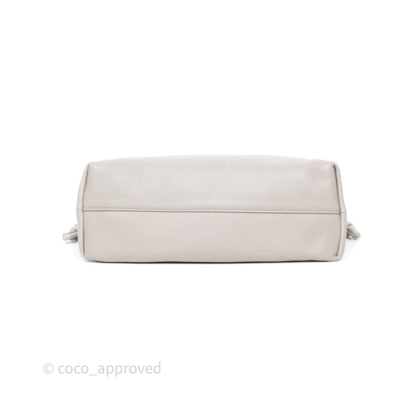 Loewe Medium Flamenco Purse in Mellow Nappa Lambskin Shell Grey