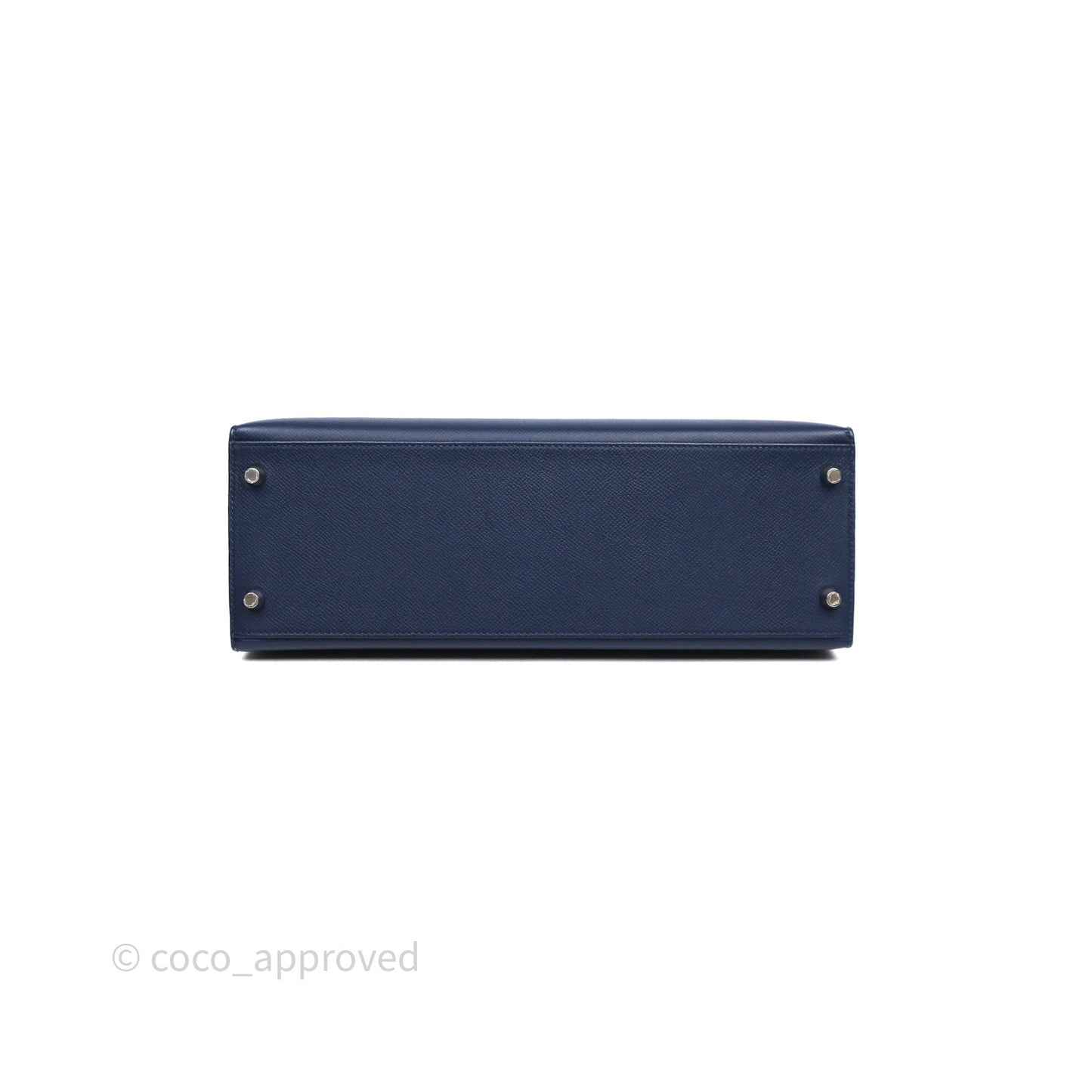 Hermes Kelly 32 Bleu Saphir 73 Epsom Palladium Hardware