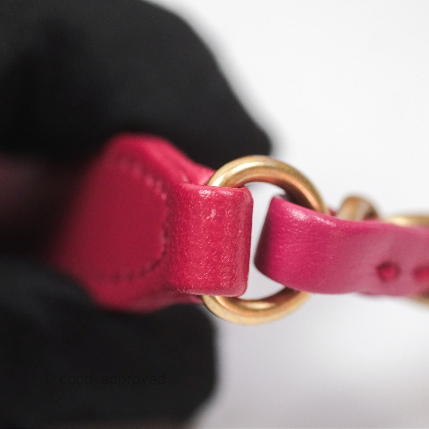 Chanel Diamond Lock CC Flap Bag Pink Lambskin Gold Hardware