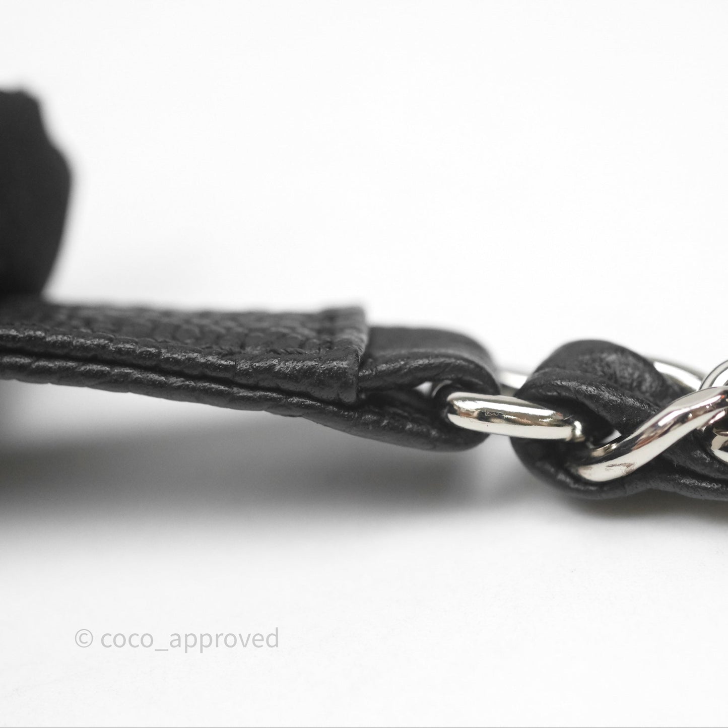 Chanel Quilted Easy Flap Bag Black Caviar Silver Hardware